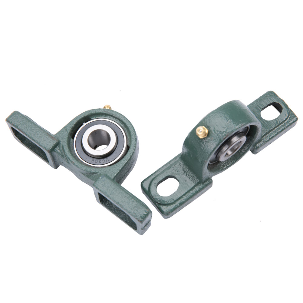 2 Paliers À Semelle Ucp202, Roulements À Billes Montés Sur Palier Moulé, Diamètre Extérieur 40 Mm, Diamètre Intérieur 15 Mm