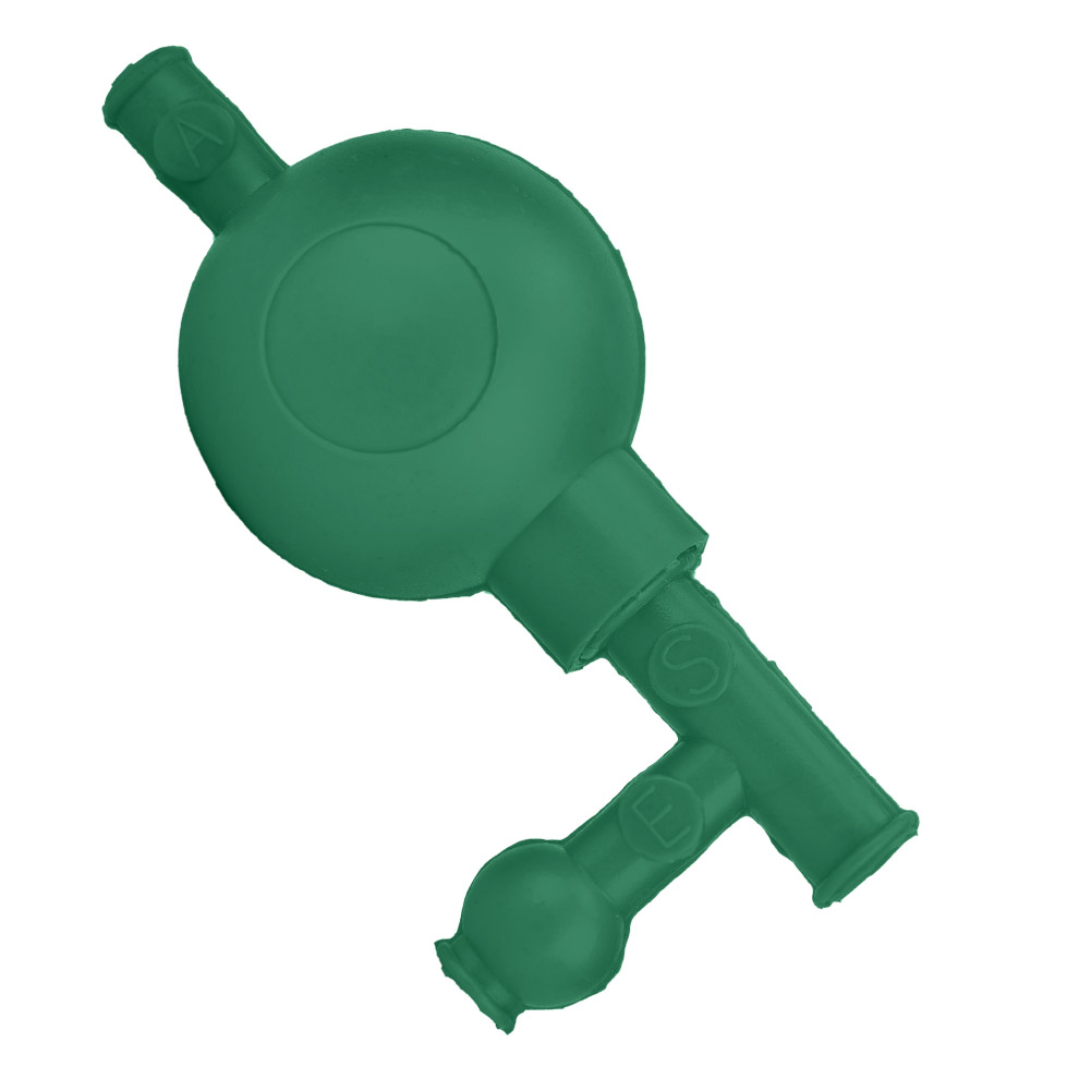 Pipette De Laboratoire À Aspiration En Caoutchouc, Remplisseuse Quantitative De Pipettes Sous Pression Sécurisée Avec 3 Valves (verte)