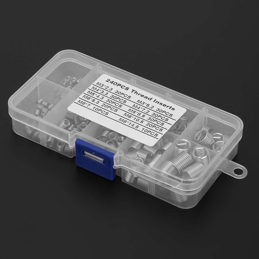 Kit D'Outils De Réparation De Filetage En Acier Inoxydable (240 Pièces)