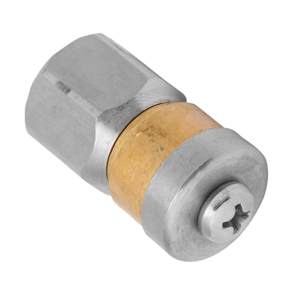 Buse Rotative De Nettoyage De Canalisations D'Égout Sous Pression En Acier Inoxydable, Filetage Femelle 1/4 Bsp