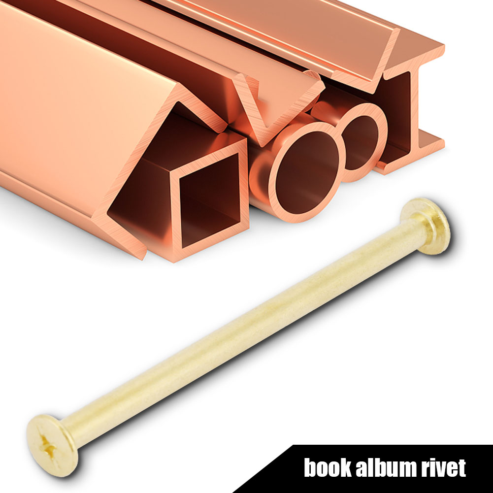 Lot De 5 Rivets À Tête Plate M5 Pour Albums De Livres Et Loisirs Créatifs (m575)
