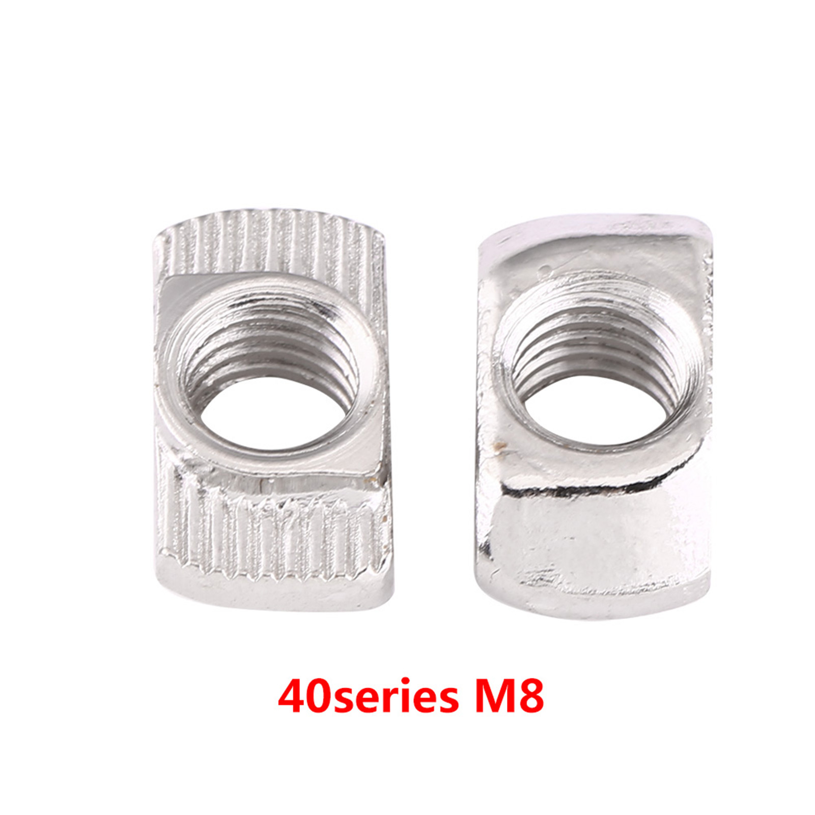 Écrou À Tête Marteau À Rainure En T, Fixation En Acier Au Carbone Nickelé Pour Profilé En Aluminium (eu40 M819,510)