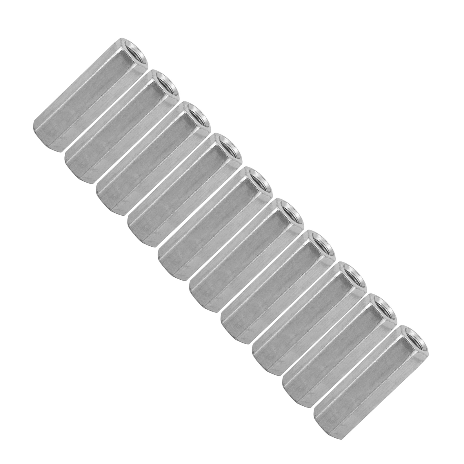 10 Écrous À Tige Longue M8, Écrous Hexagonaux À Manchon, Fixations Filetées D'Écartement (m840)