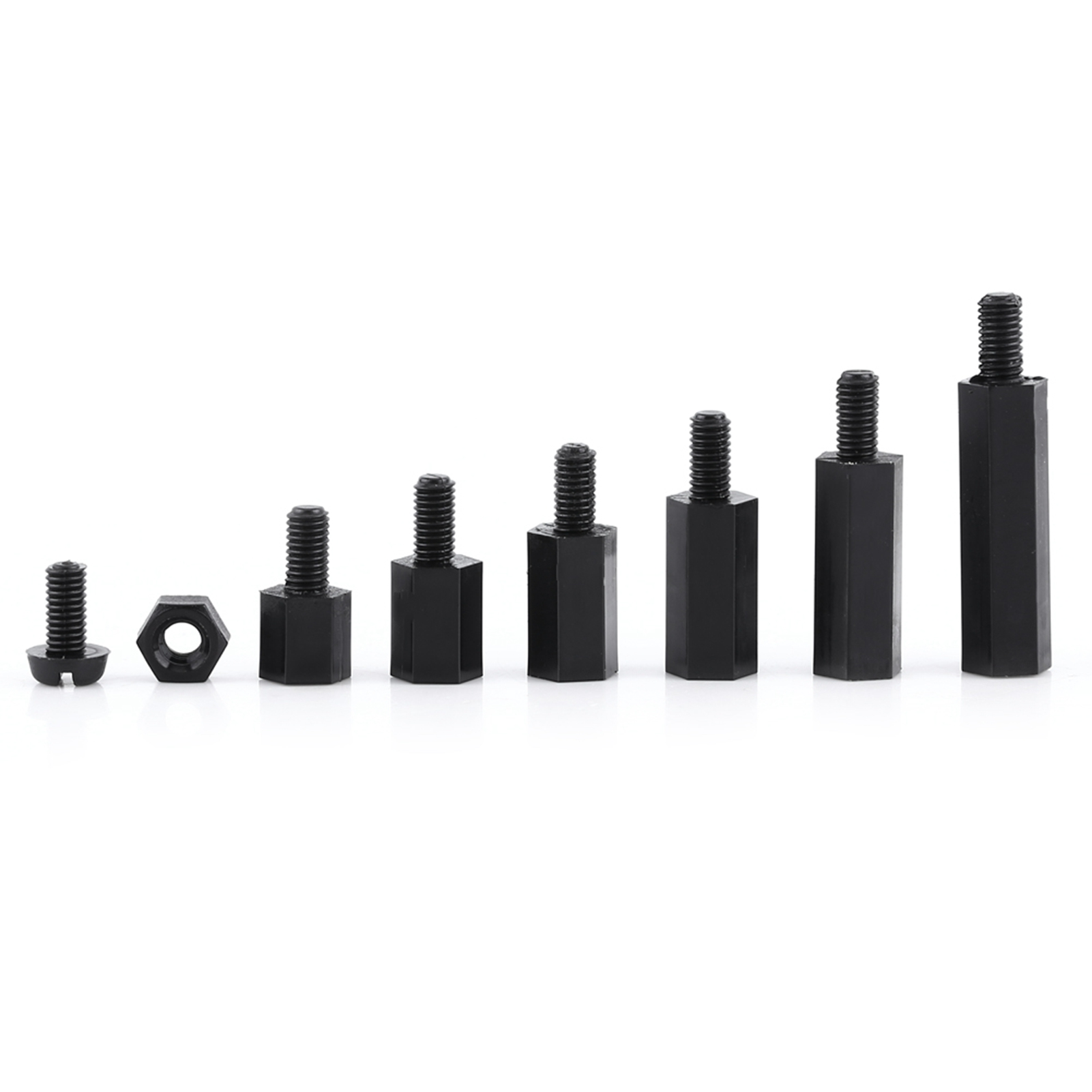 Kit D'Assortiment De 250 Vis Et Écrous D'Entretoise À Six Pans Creux En Nylon M3 (entretoise Mâle M3 A)