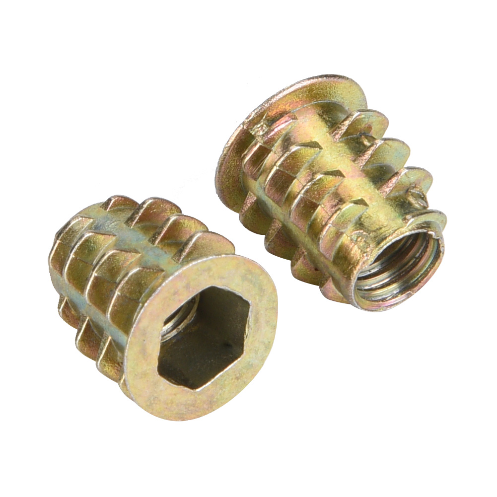 50 Écrous À Tête Hexagonale Creuse M6 En Alliage De Zinc Pour Meubles En Bois (m612)