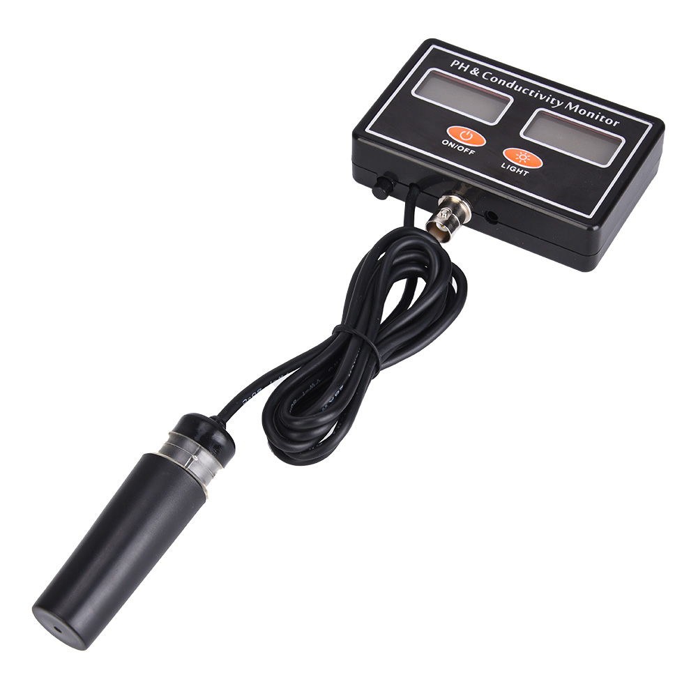 Testeur De Qualité De L'Eau En Ligne : Ph, Conductivité Électrique Et Électrodes (ec) Avec Sonde Ph Remplaçable, Prise Ue 220 V.