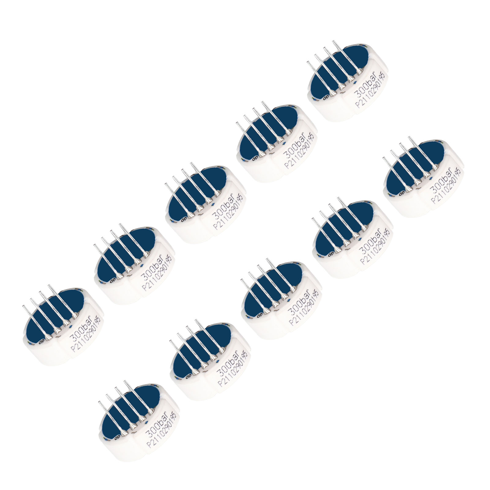 Kit De 10 Capteurs De Niveau De Liquide Capacitifs Avec Base En Céramique, Pour Une Plage De Mesure De 0 À 300 Bar.