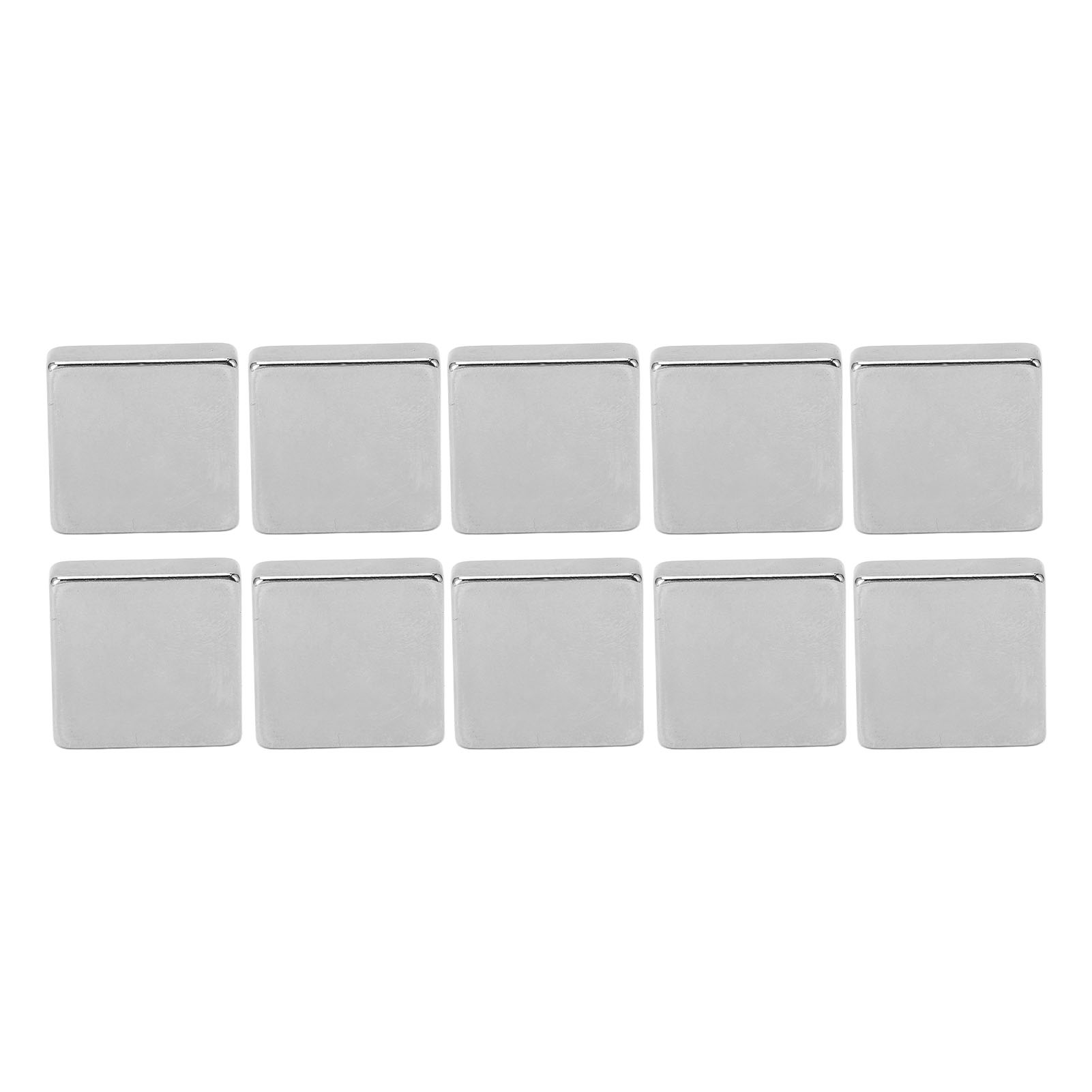 Lot De 10 Aimants Néodyme Puissants Et Esthétiques, Finition Argentée Brillante, Aimants En Terres Rares Pour Le Bricolage Et Le Bureau