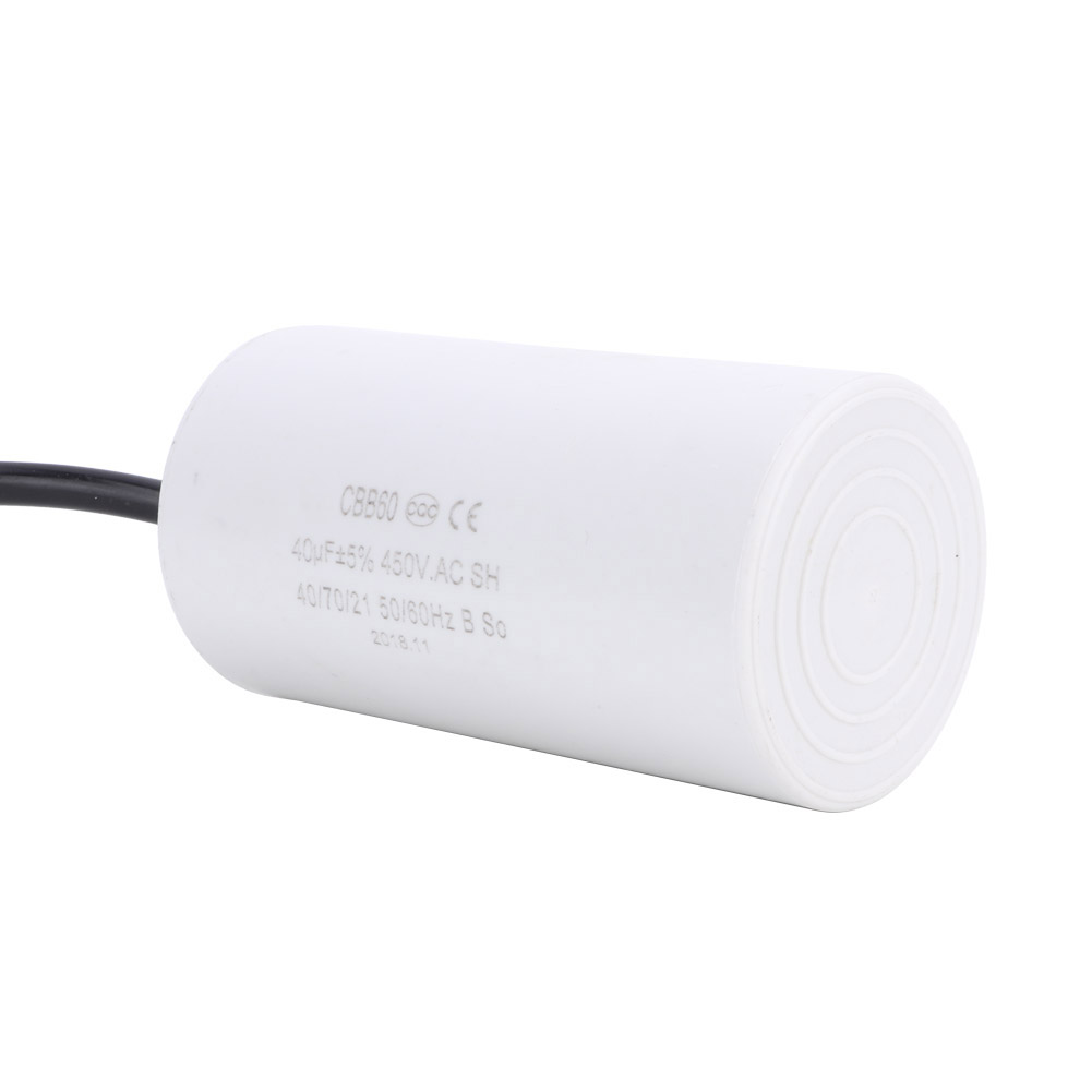 Condensateur De Démarrage Moteur Écologique Cbb60 450 V 40 Μf Esr 0,2 Pour Appareils Électroménagers
