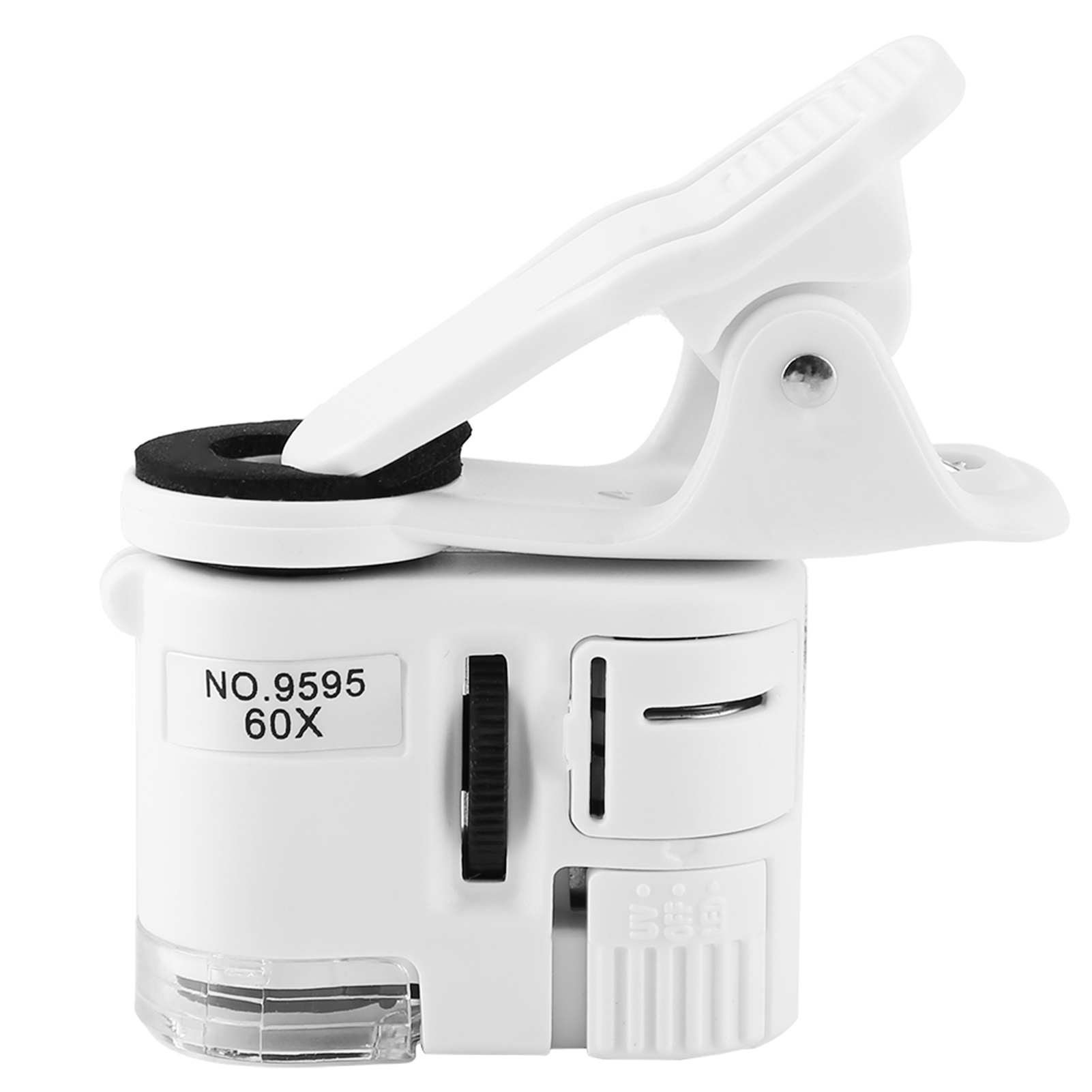 Loupe Led Uv 60x 9595w, Mini Microscope À Pince Pour Téléphone Portable