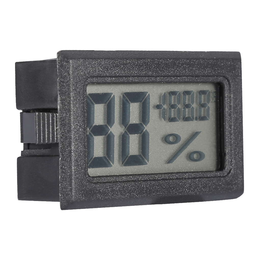 Hygromètre Numérique Lcd, Thermomètre Et Moniteur D'Humidité Pour La Maison, Le Bureau Et La Serre (noir)