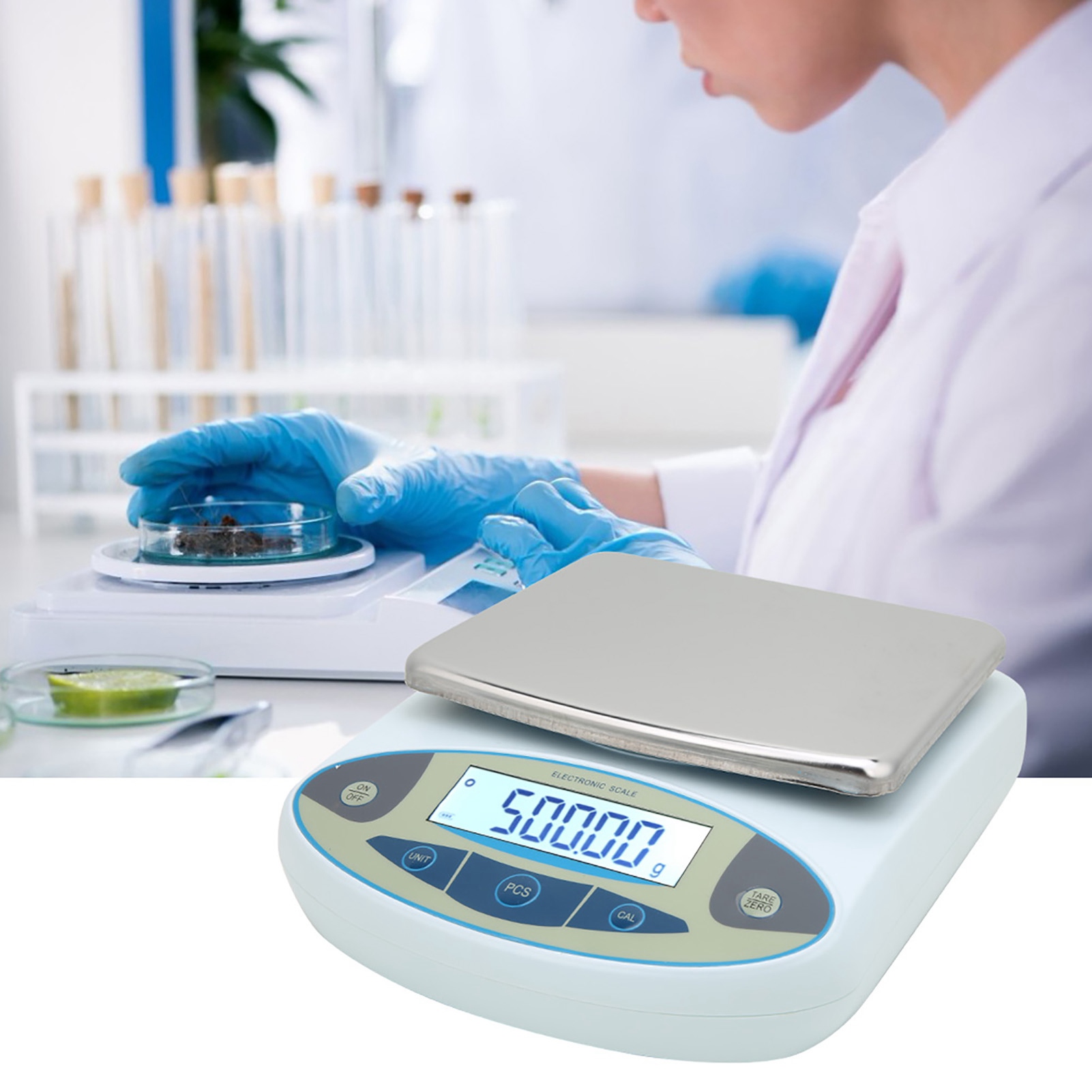 Balance Numérique De Laboratoire 5000 G, Précision 0,01 G, Balance Électronique Pour Bijoux, 100-240 V (ue)