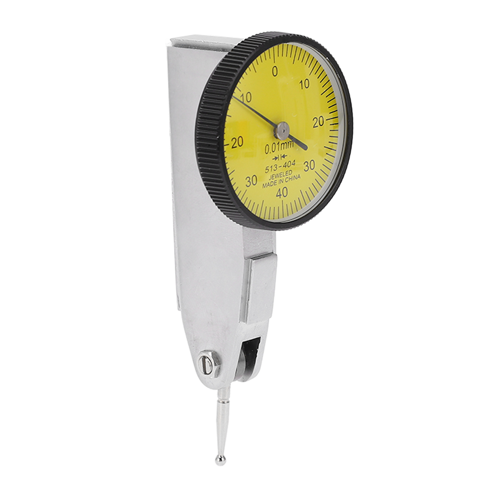 Comparateur À Cadran Jaune, Plage De Mesure 0 Mm X 40 Mm X 0 Mm, Précision 0,01 Mm.