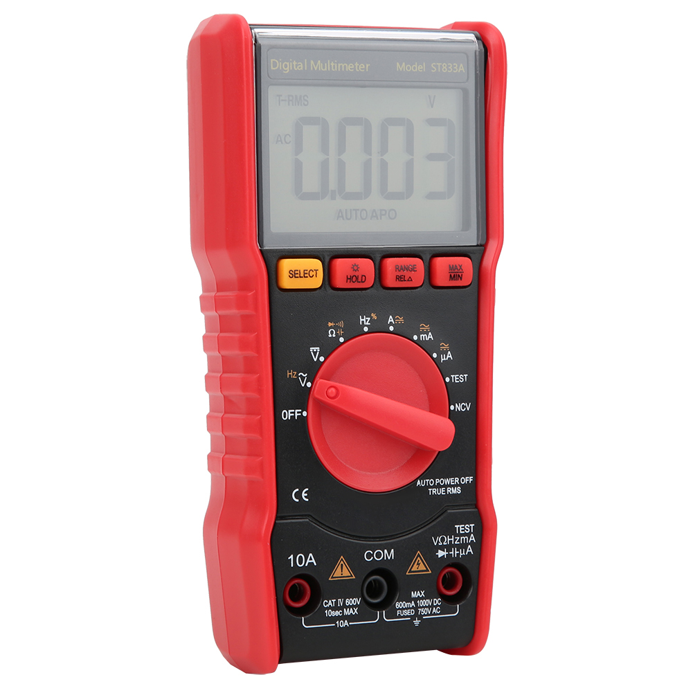 Testeur Multimètre Automatique Numérique Smart Sensor St833a Avec Écran Lcd, Compatible Ncv.