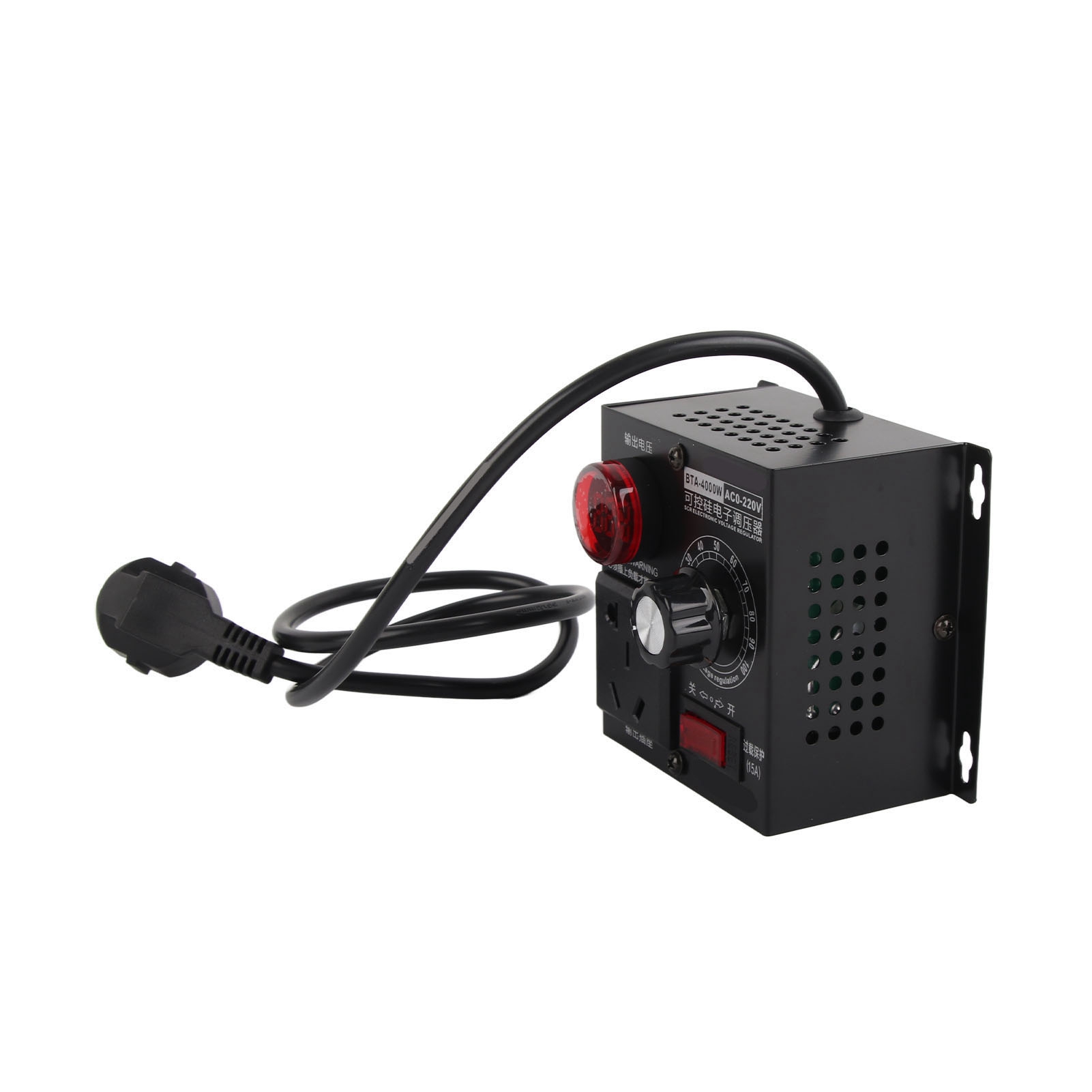 Régulateur De Tension Ac 220v 4000w Scr Pour Moteur De Ventilateur, Variateur De Vitesse (prise Ue)