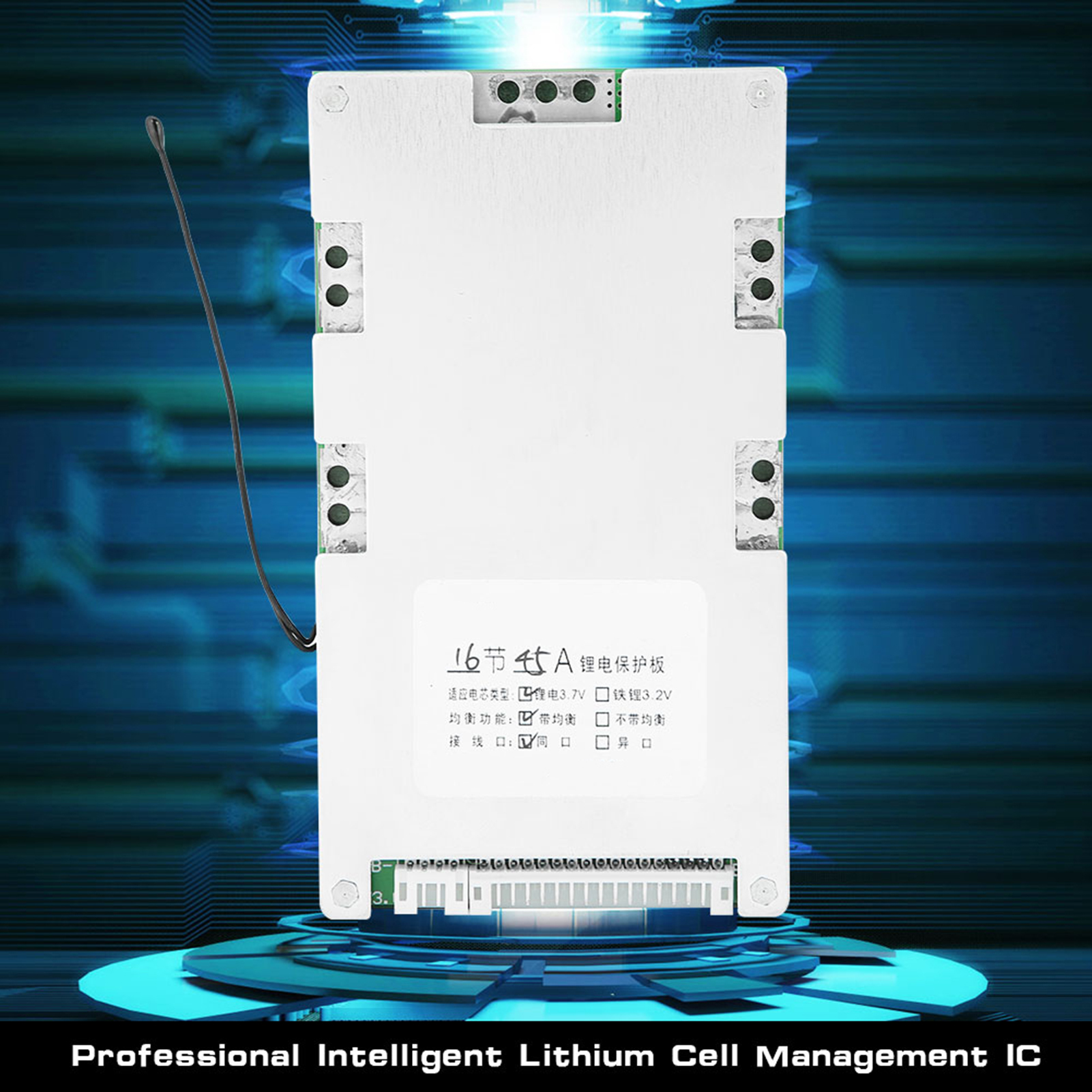 Carte De Protection De Charge Pour Batterie Lithium 16s 45a (bms Pcb) Avec Charge D'Équilibrage