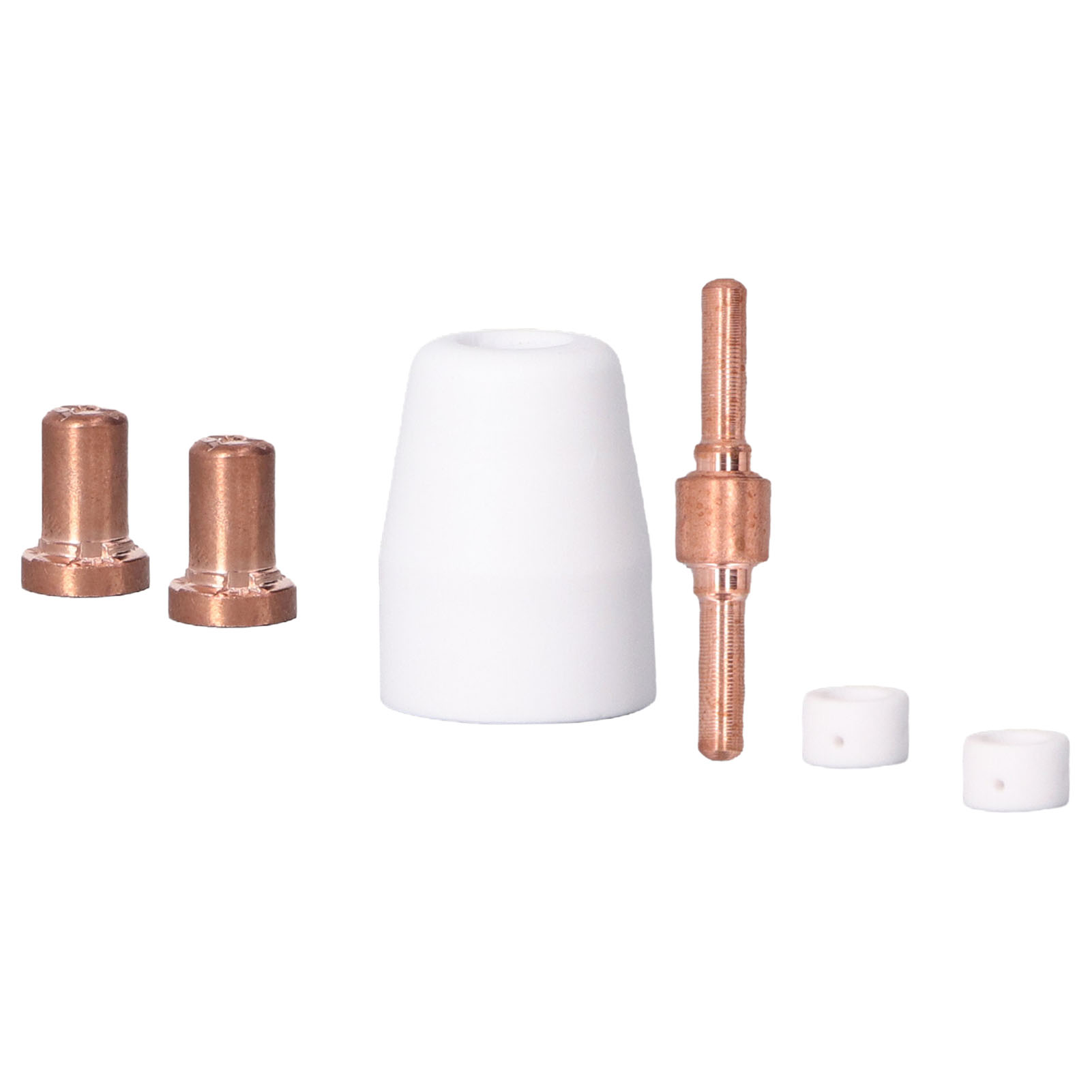 Kit D'Accessoires Pour Torche Plasma (110 Pièces) : Buses En Porcelaine, Coupelles, Électrodes Et Buses Allongées, Diffuseurs De Gaz, Kit De Découpe Plasma.