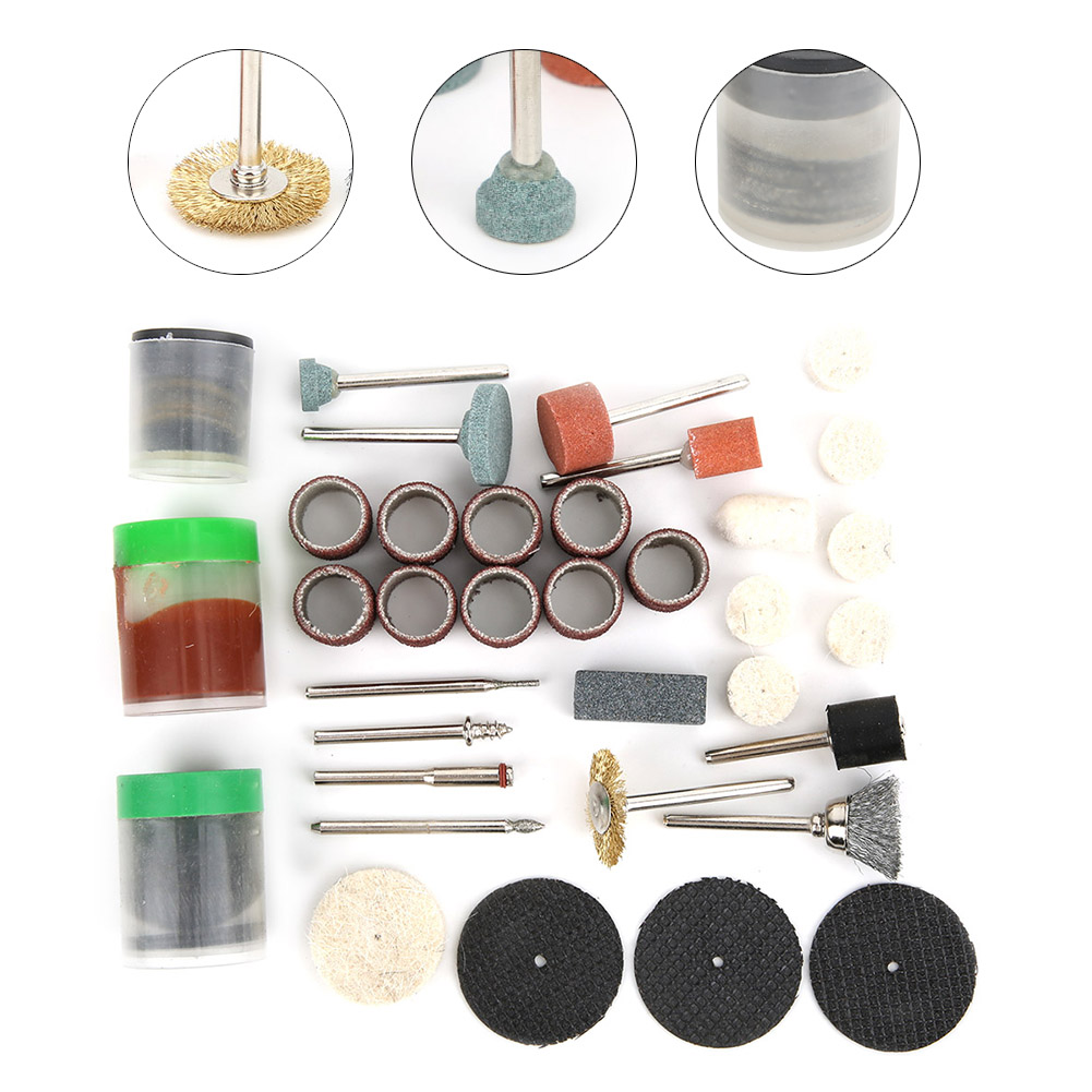 Kit D'Accessoires Pour Outil Rotatif Électrique 105 Pièces Pour La Sculpture, La Découpe, Le Polissage Et Le Ponçage Du Bois Et Du Métal