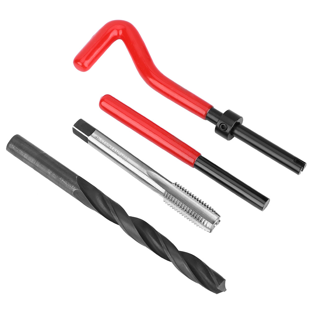 Kit De Réparation De Filetage 17 Pièces En Acier Inoxydable, Clé À Tarauder Hélicoïdale, Outil D'Insertion Filetée M10x1,5