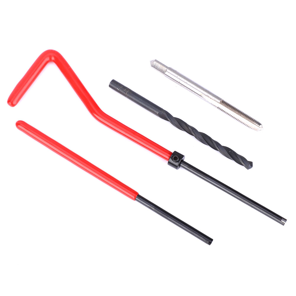Kit De Réparation De Filetage 30 Pièces En Acier Inoxydable, Clé À Tarauder Hélicoïdale, Outil D'Insertion Filetée M4x0,7
