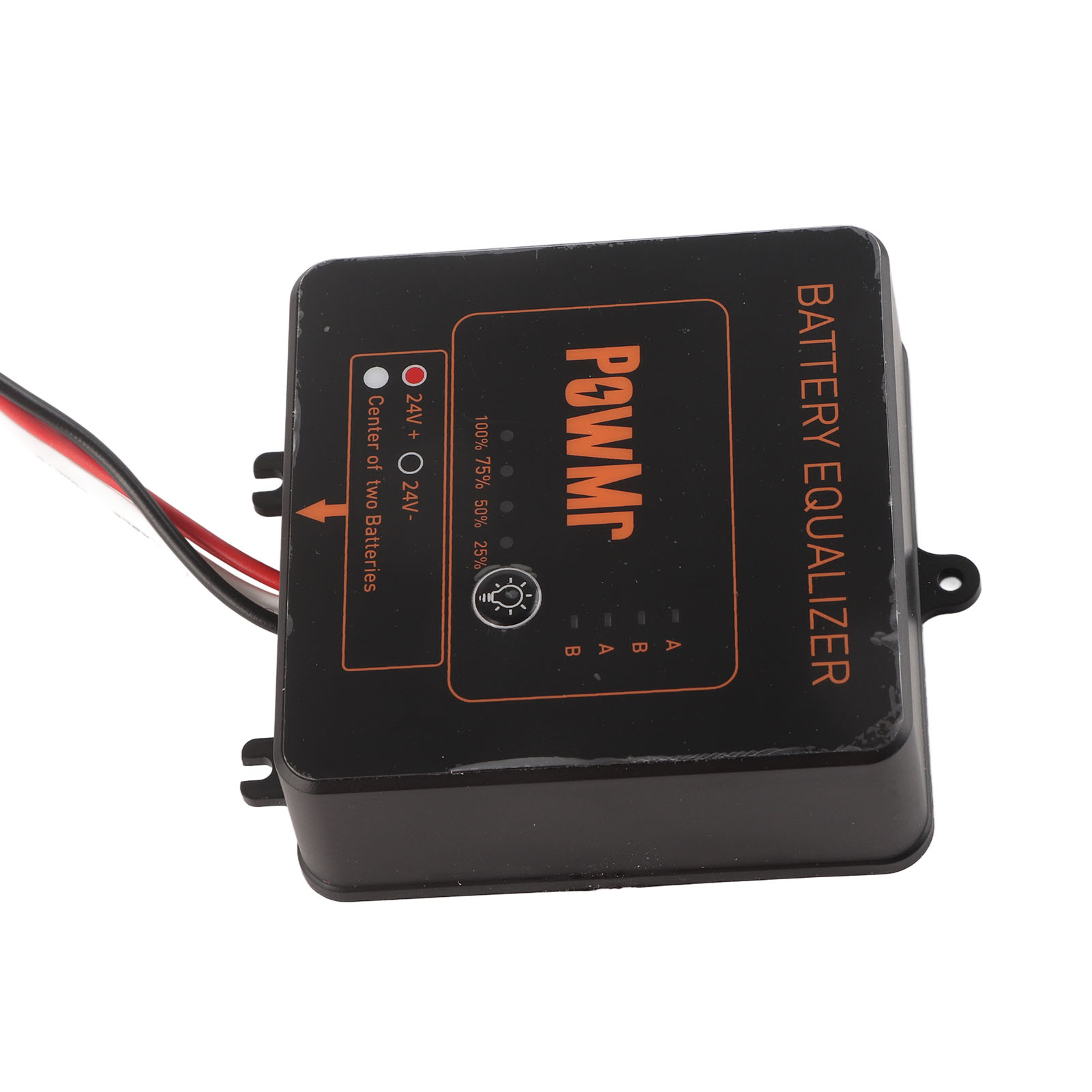 Équilibreur De Batterie Noir Pour Système Solaire Avec Protection Contre L'Inversion De Polarité 2 X 12 V