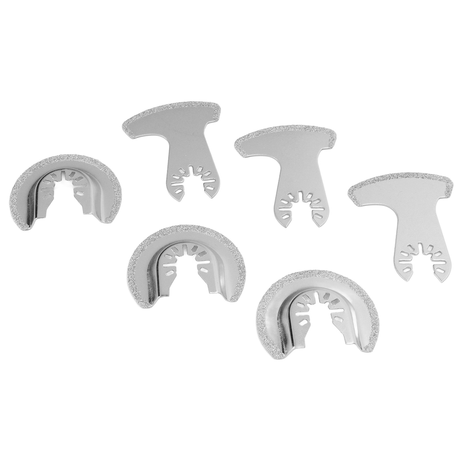 Ensemble De 6 Lames De Scie Oscillantes À Segments Diamantés En Carbure Pour Le Travail Du Bois, Multifonctionnelles