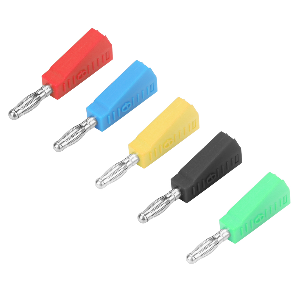 Lot De 10 Connecteurs Bananes Nickelés Pour Haut-parleurs P3002 De 4 Mm Avec Borne De Test
