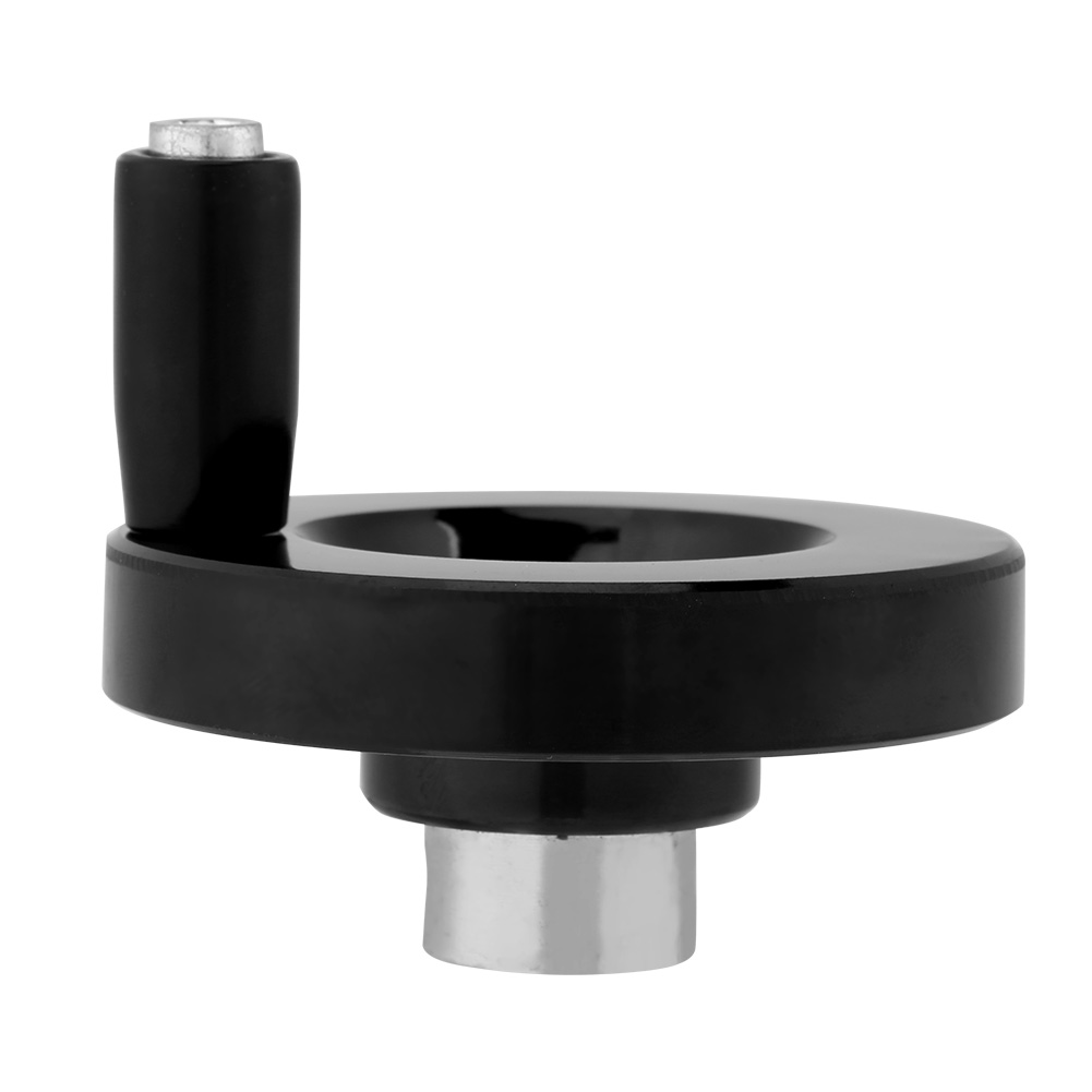 1 Volant Arrière Ondulé Noir Pour Tour Et Fraiseuse Avec Poignée Rotative (10 X 63 Mm)