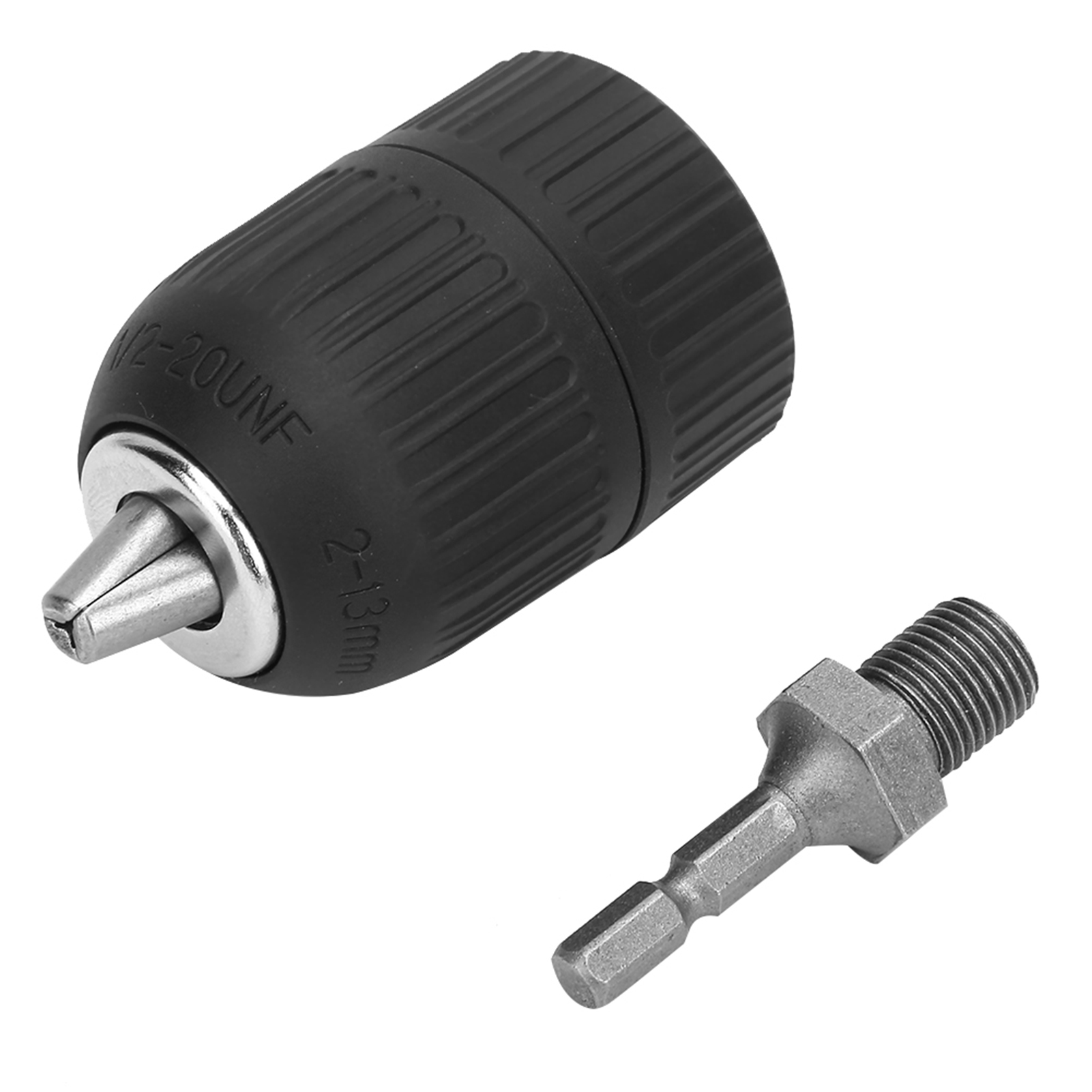 Boîtier En Plastique, Mandrin De Perçage Sans Clé 2,0-13 Mm, Filetage 1/2-20unf, Tige De Connexion Hexagonale 1/4".