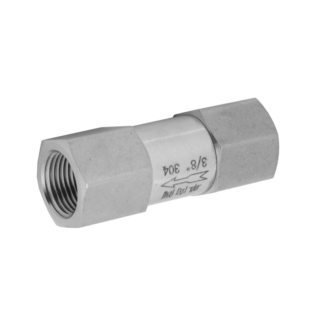 Clapet Anti-retour Hexagonal Fendu En Acier Inoxydable 304, Haute Résistance À La Température Et À La Pression (3/8 Po Bspp)