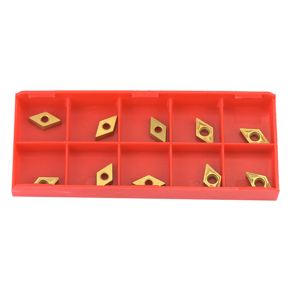 10 Plaquettes De Tournage Cnc En Carbure Revêtu Dcmt070204 Us735 Dcmt21.51 Avec Clé