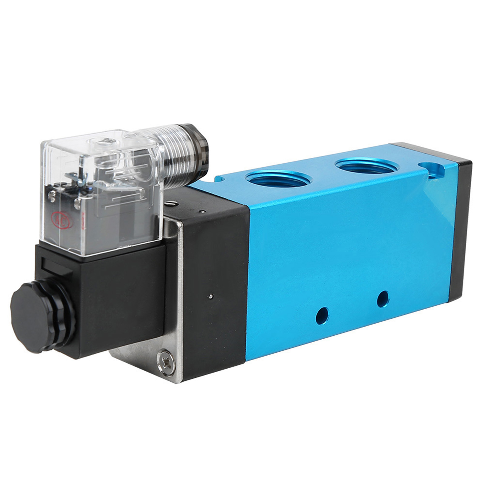 Électrovanne Pneumatique 4v410-15 À 2 Positions Et 5 Voies, 50 Mm, 0,180,8 Mpa, Ip65 (12 V Cc)