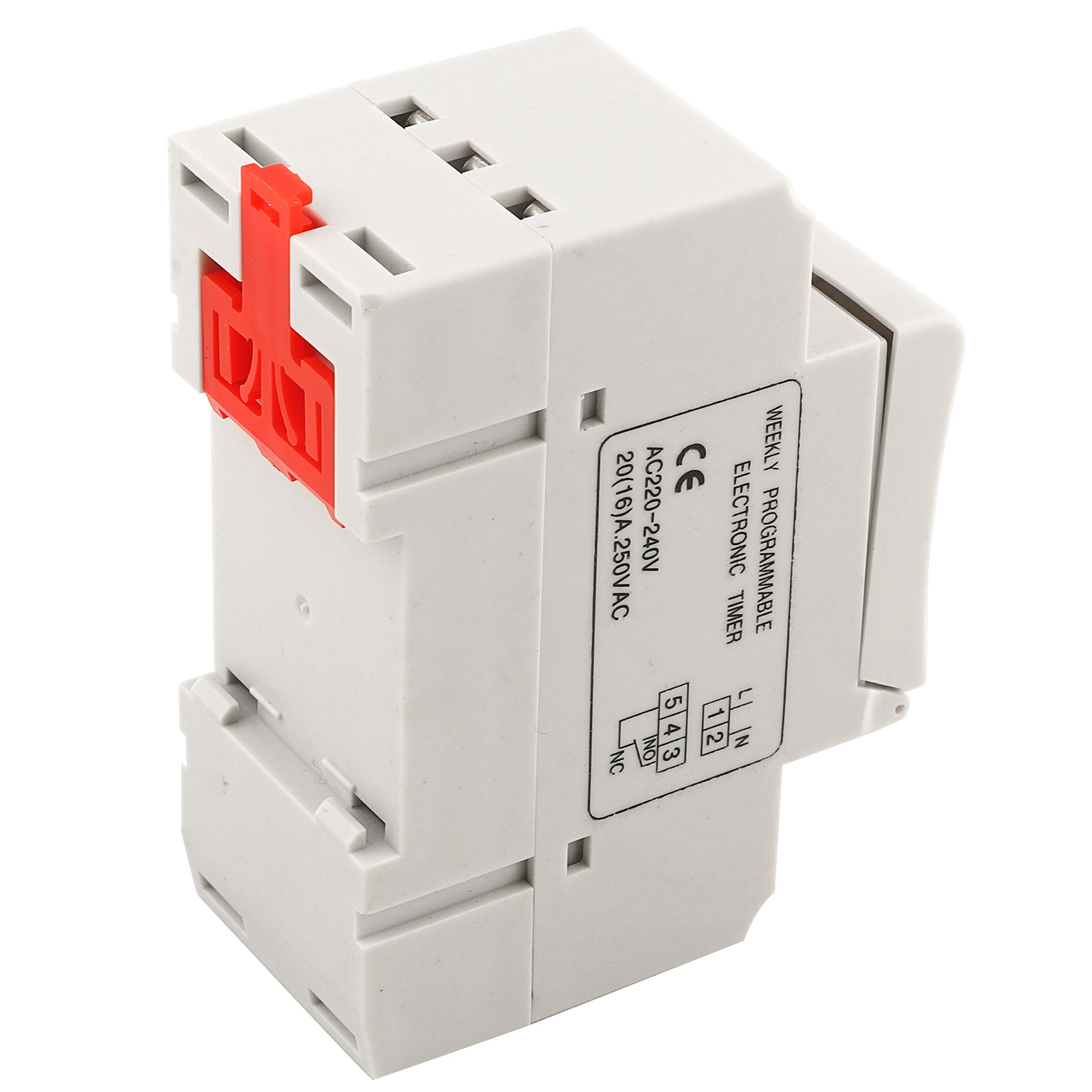 Minuterie Programmable Numérique Thc15a 220-240 V Ca 20 A Sur Rail Din