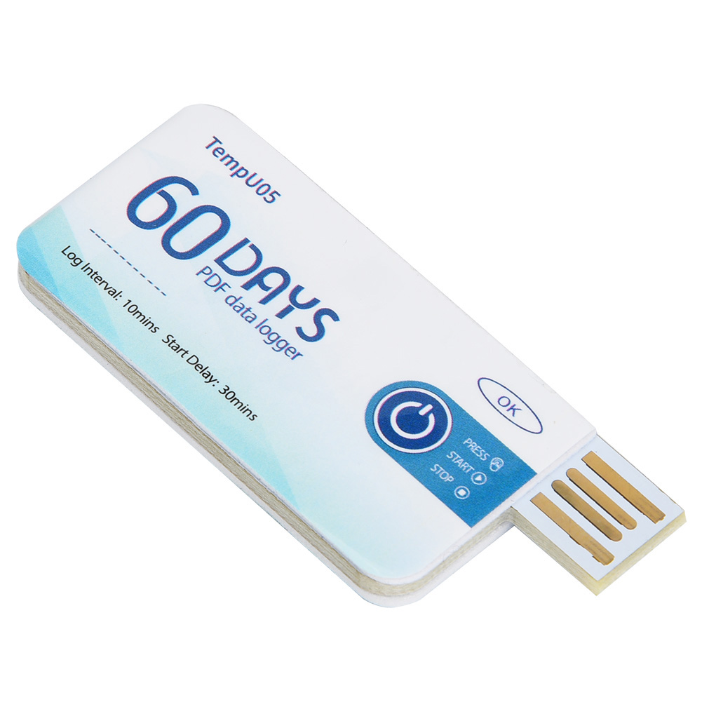 Enregistreur De Données De Température À Usage Unique Tempu05, Enregistreur De Température Usb Jetable, Rapport Pdf