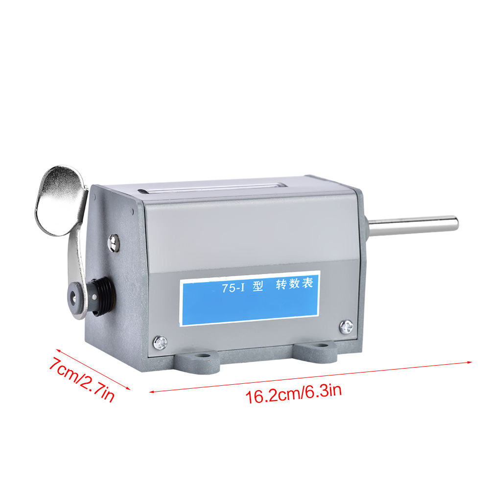 Compteur De Tours Rotatif Mécanique À 5 Chiffres, Réinitialisable, 75-i