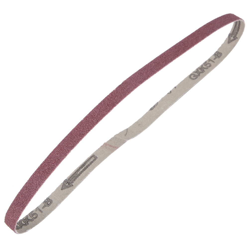 10 Bandes Abrasives En Oxyde D'Aluminium Pour Ponceuse, 533 X 9 Mm (80)