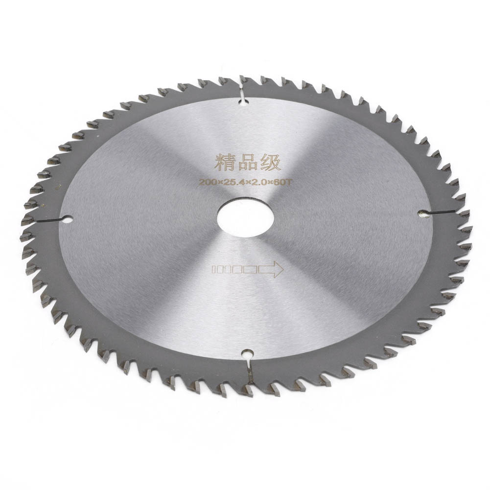Disque De Scie Circulaire En Carbure Cémenté Pour Le Travail Du Bois, 200 X 25,4 X 2,0 Mm, 60 Dents