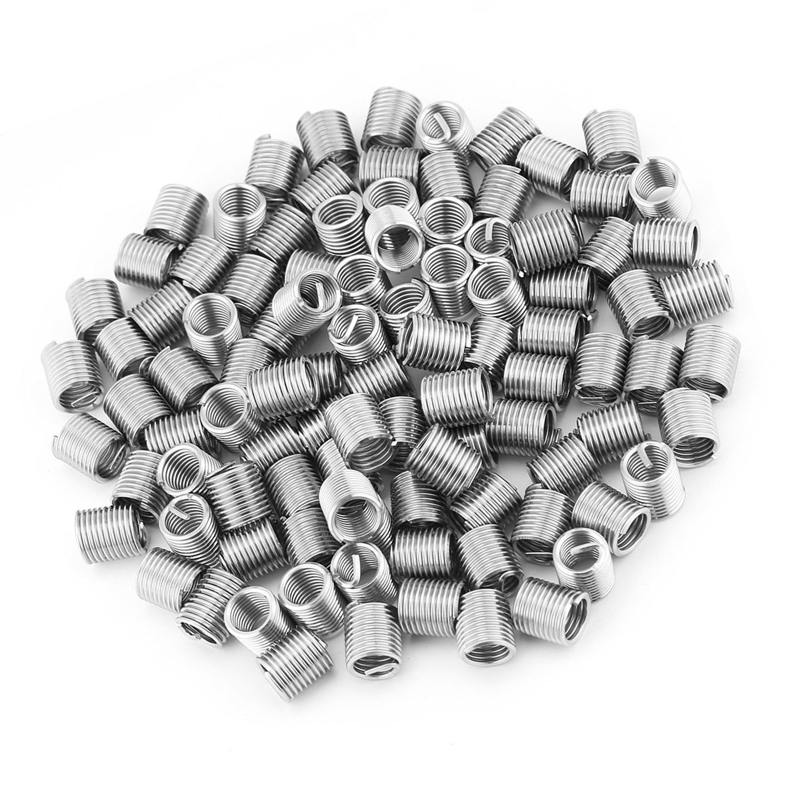 100 Inserts Filetés Hélicoïdaux En Fil Enroulé En Acier Inoxydable Ss304, M8 X 1,25 X 2d