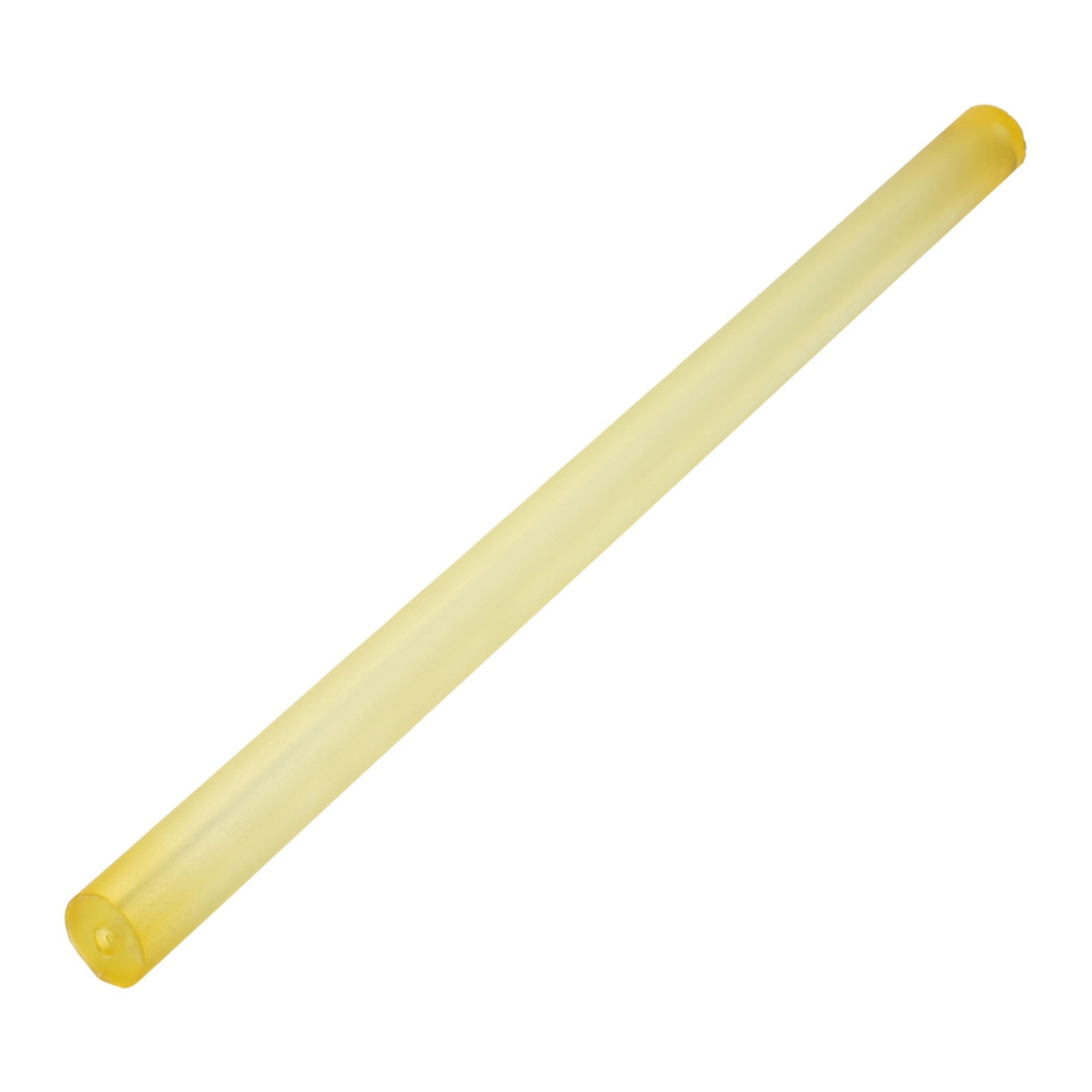 Tige Ronde Creuse En Polyuréthane (pu) Jaune De Haute Qualité, Diamètre Extérieur 35 Mm, Alésage 8 Mm, Longueur 500 Mm