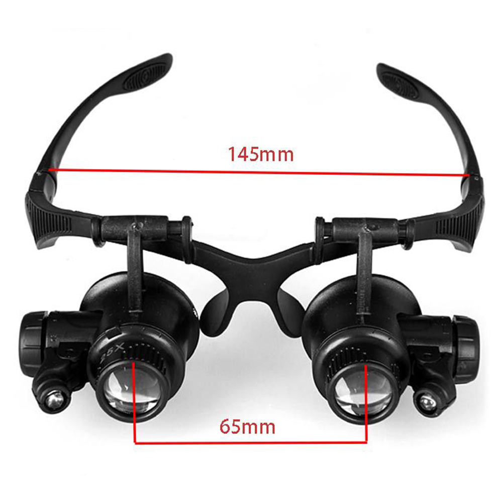 Loupe Frontale Avec Éclairage Led Pour La Réparation De Bijoux Et De Montres
