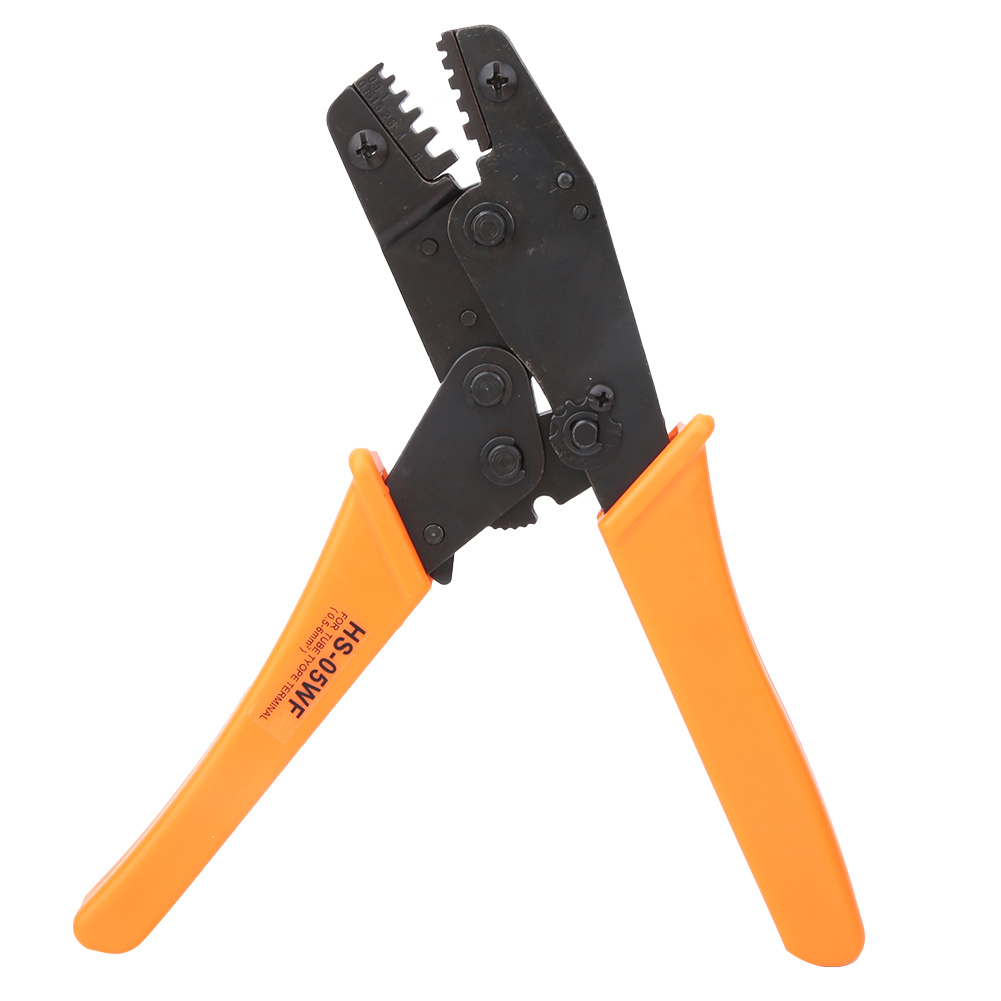Pince À Sertir À Cliquet Avec Poignée Orange, Outil Manuel Pour Sertir Les Câbles De 0,5 À 6 Mm² (20 À 10 Awg).