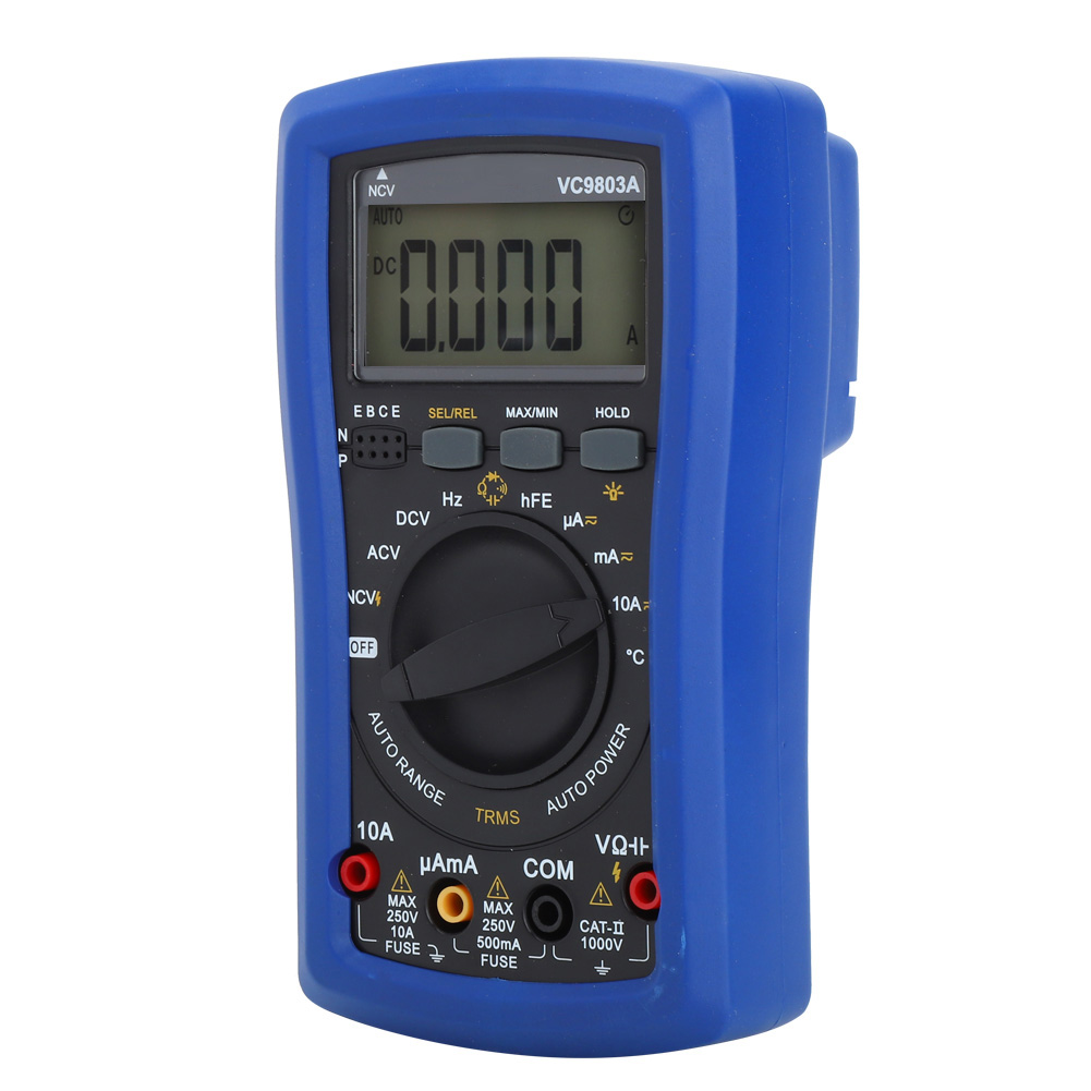 Multimètre Numérique Automatique À Gamme Vc9803a, Mesure De La Valeur Efficace (rms), Testeur De Tension/courant Ac/dc