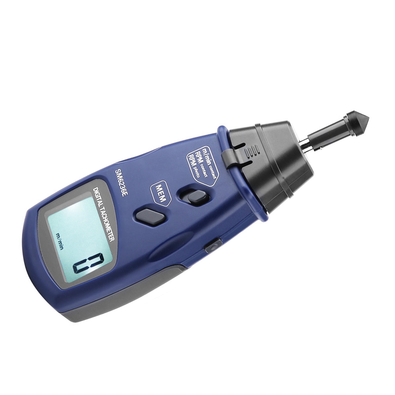 Tachymètre Laser/contact Sm6236e, 5 Chiffres, Écran Lcd Numérique 18 Mm, Testeur De Rotation