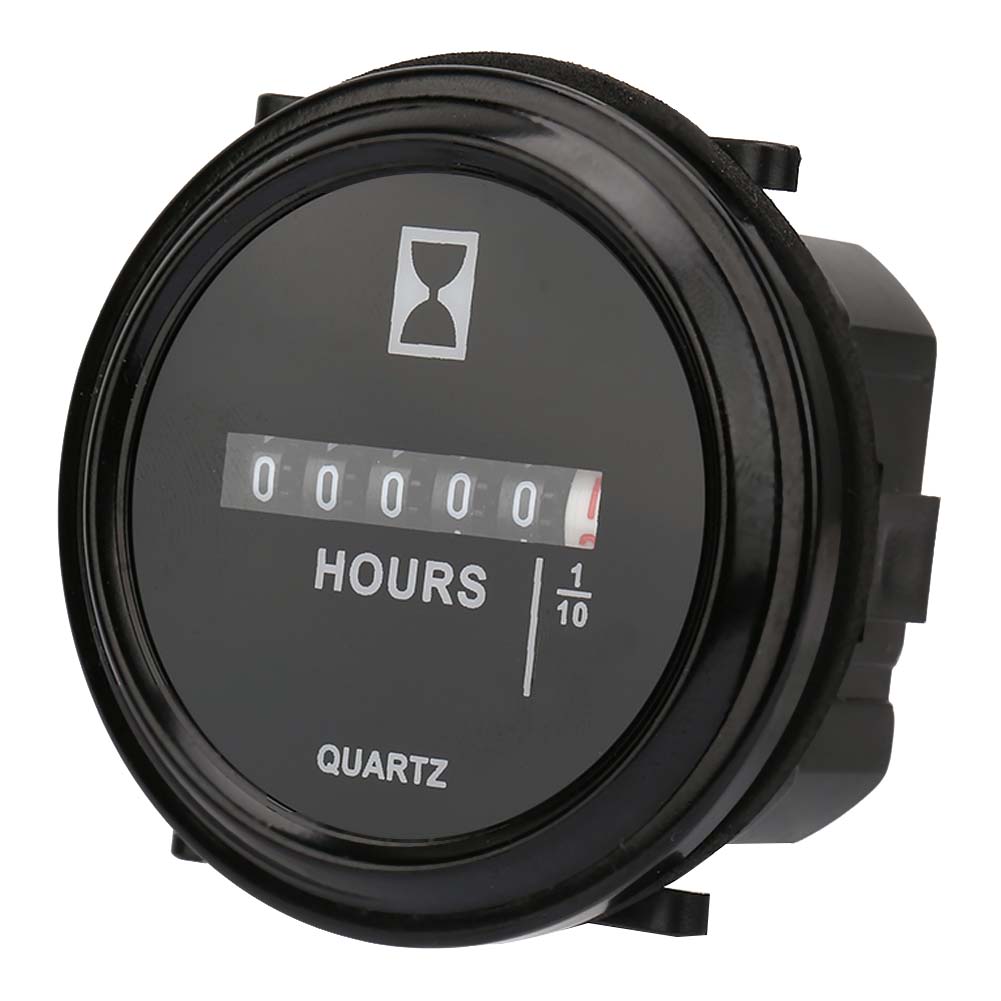Compteur Horaire À Quartz 6-80 V Ac/dc 99 999,9 Heures Pour Moteur/générateur