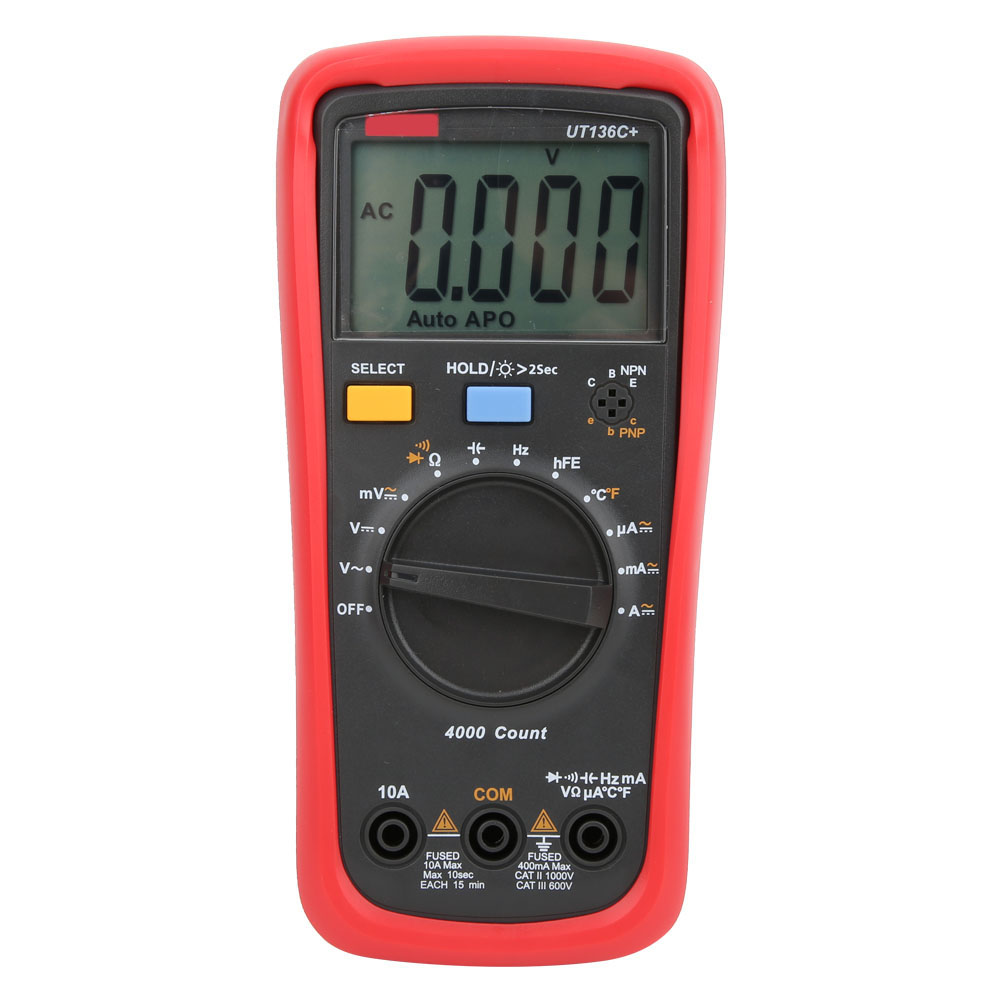 Multimètre Numérique Uni T Ut136c, Sélection Automatique De La Gamme, Testeur De Tension, Courant Et Température Ac/dc