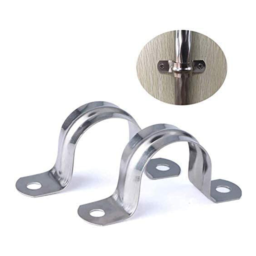 Lot De 20 Colliers De Serrage Pour Tuyaux En Acier Inoxydable 304, Colliers En Forme De U, Colliers De Serrage À Deux Trous, Colliers De Tension Pour Tuyaux