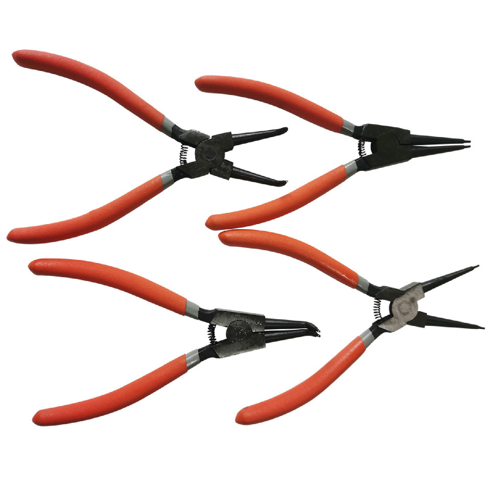 Jeu De 4 Pinces À Circlips Avec Poignée Ergonomique, Outil À Main Industriel