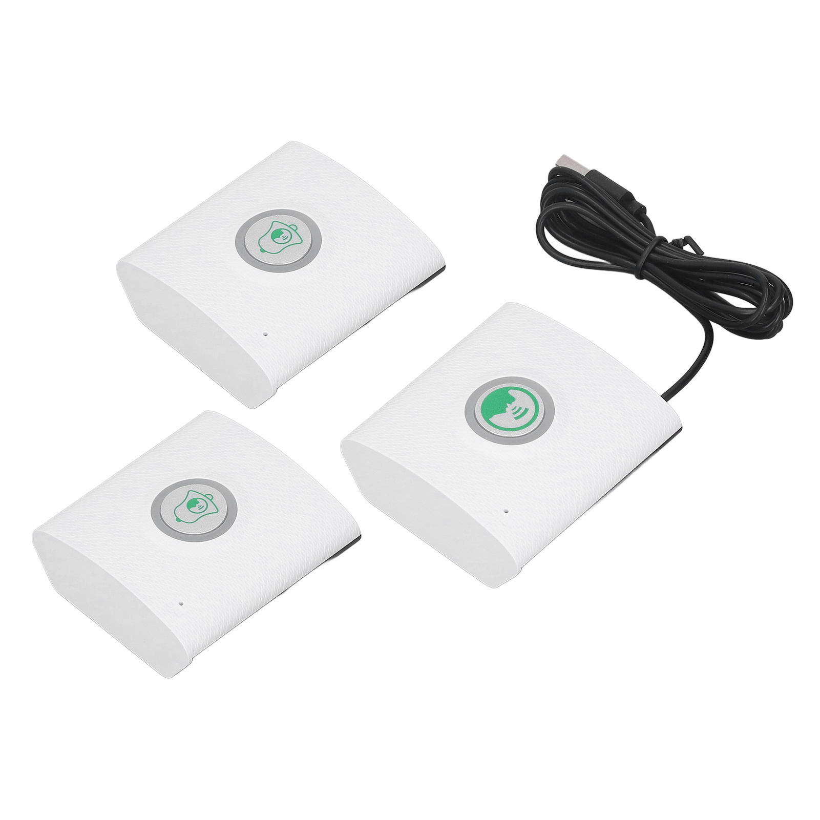 Interphone Vocal Bidirectionnel Longue Portée 433 Mhz, Blanc, Avec 2 Unités Externes Et 1 Unité Interne, Pour La Sécurité Domestique.