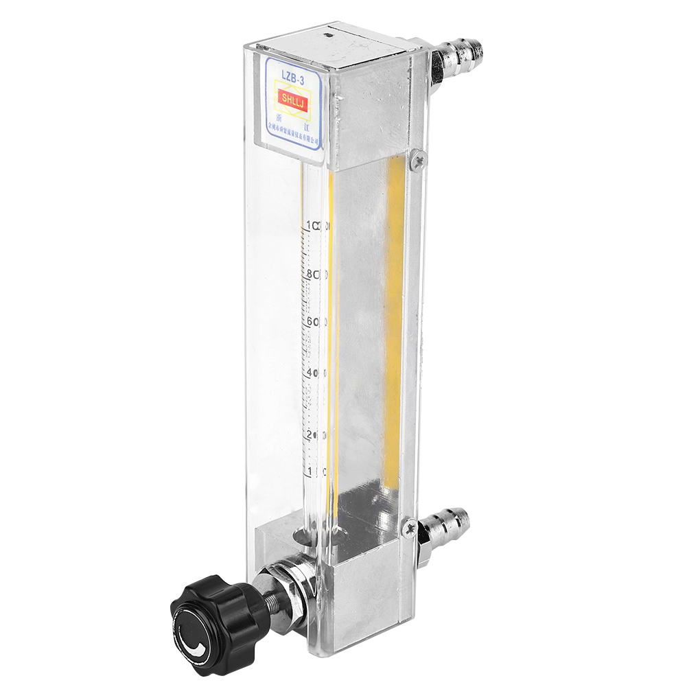 Débitmètre À Tube De Verre Lzb-3 Pour Liquides Acides Et Alcalins, 10-100 Ml/min