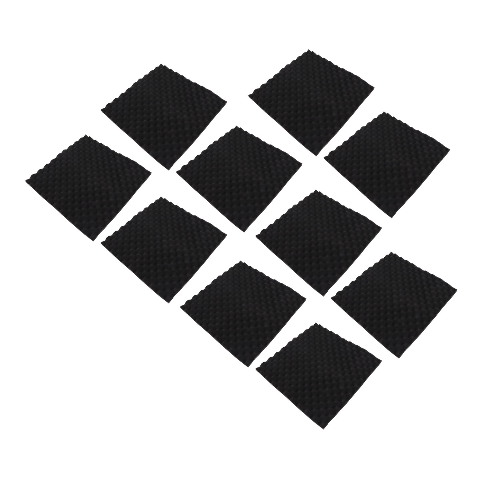 Kit De 10 Panneaux Acoustiques En Mousse Absorbante Pour L'Isolation Phonique Et Le Home Studio.